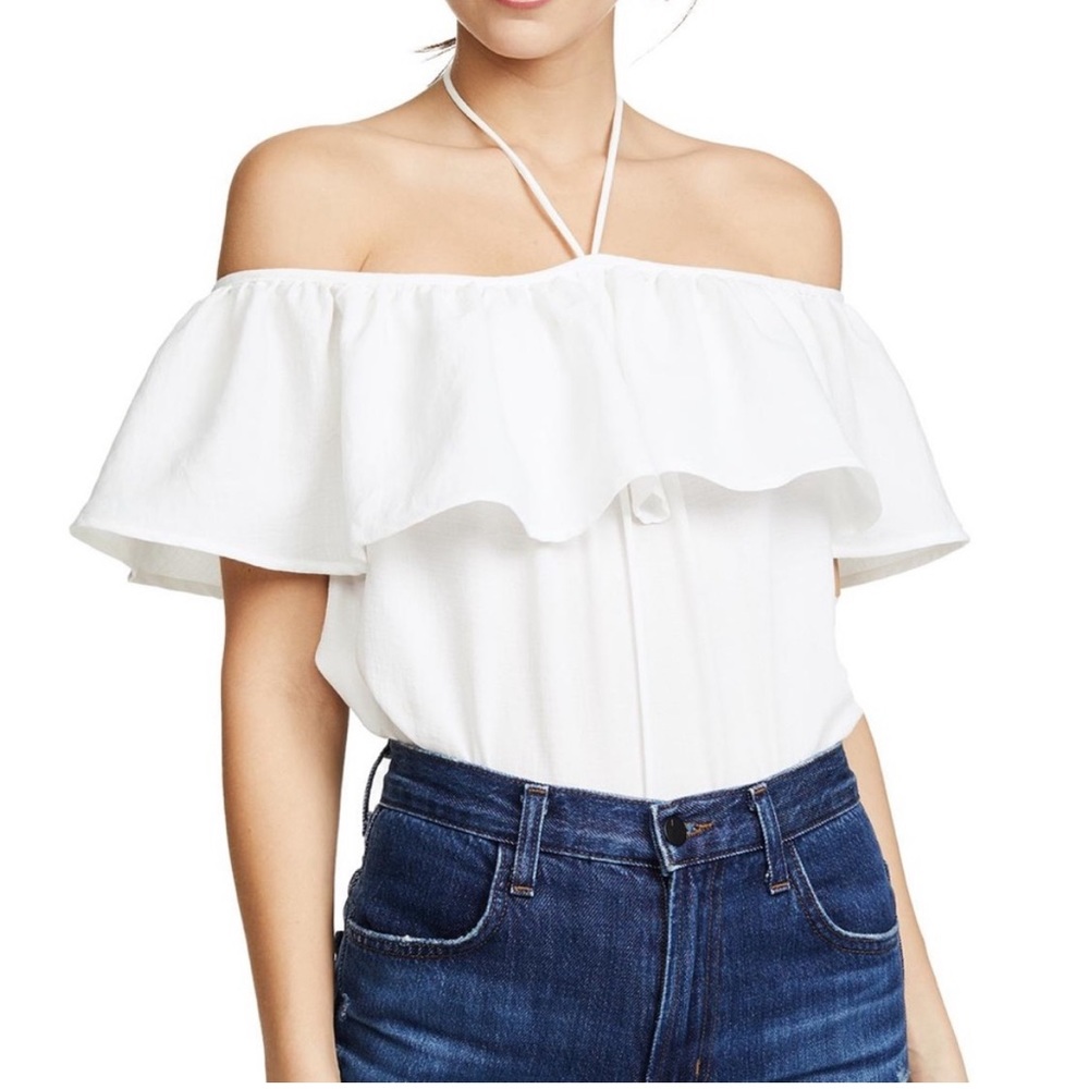 Jack BB Dakota White off the shoulder top